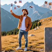 Copertina della poesia 'Ricordi istantanei'  